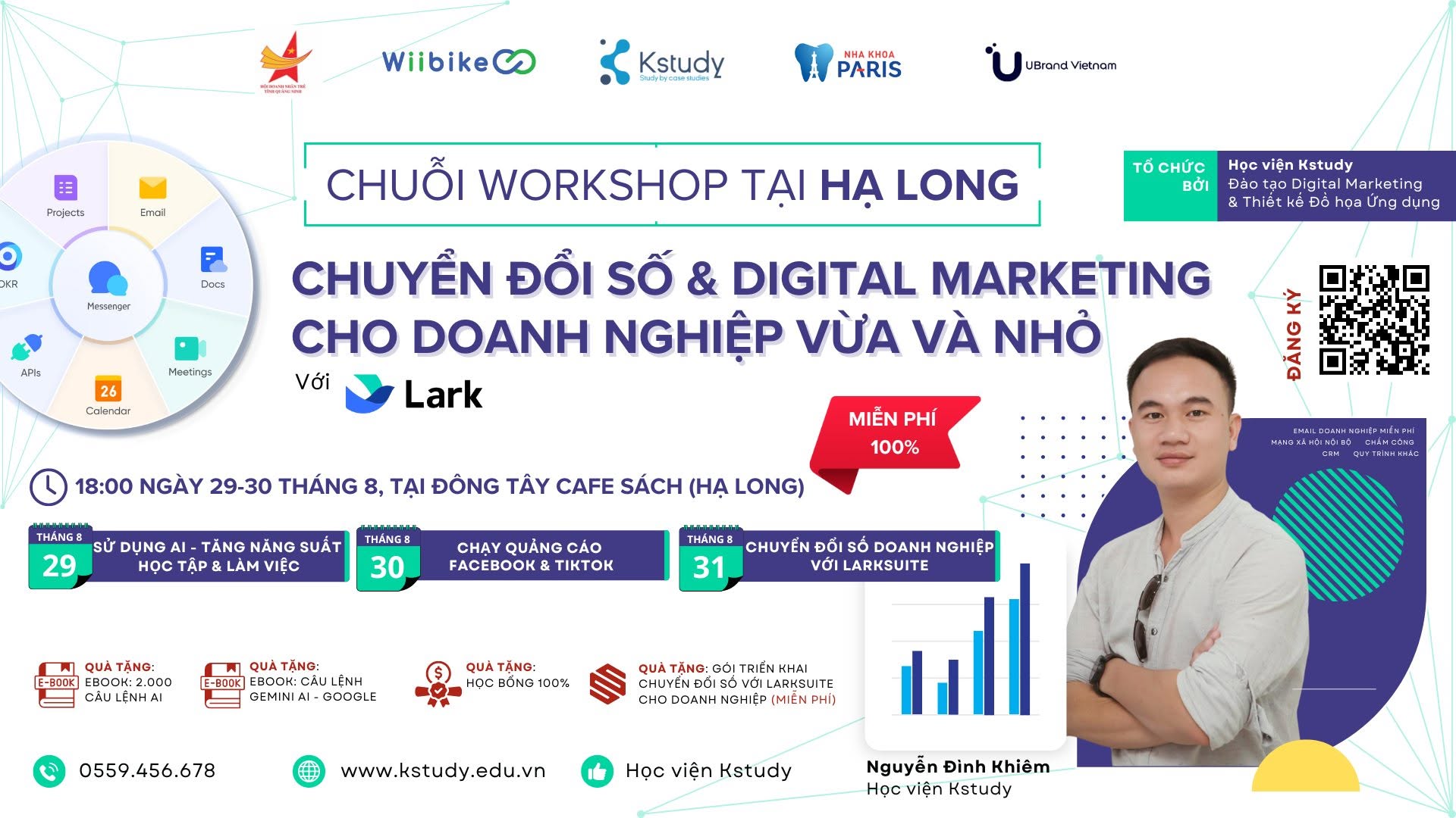 Ảnh bìa chuỗi workshop chuyển đổi số và Digital Marketing tại Hạ Long.